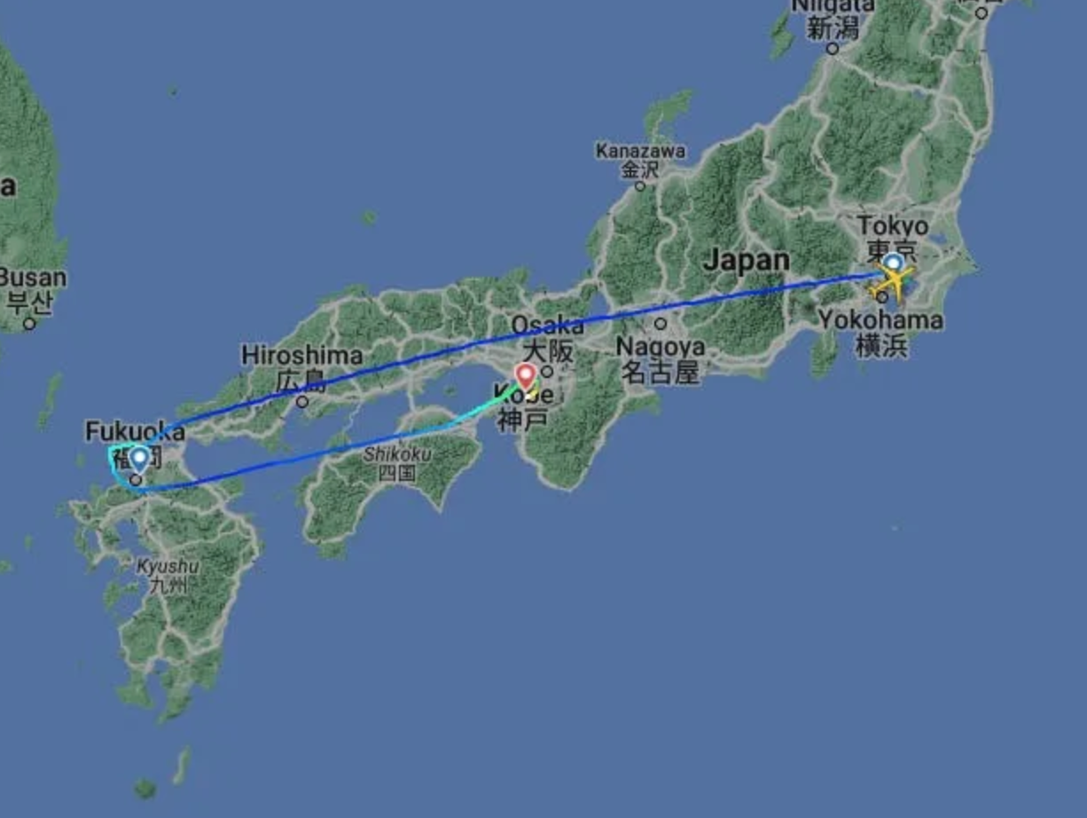 Japan Airlines flight forced to fly 550 miles back to Tokyo after